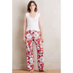 Anthropologie Lilka Teacup pajama bottom pants